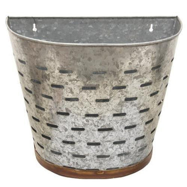 Large Olive Bucket Wall Hanging - The Fox Decor